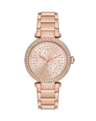 Michael Kors Parker Glitz Rose Gold Watch Michael Kors MK5865 Parker Rose Gold Tone Glitz Dial  main image 2