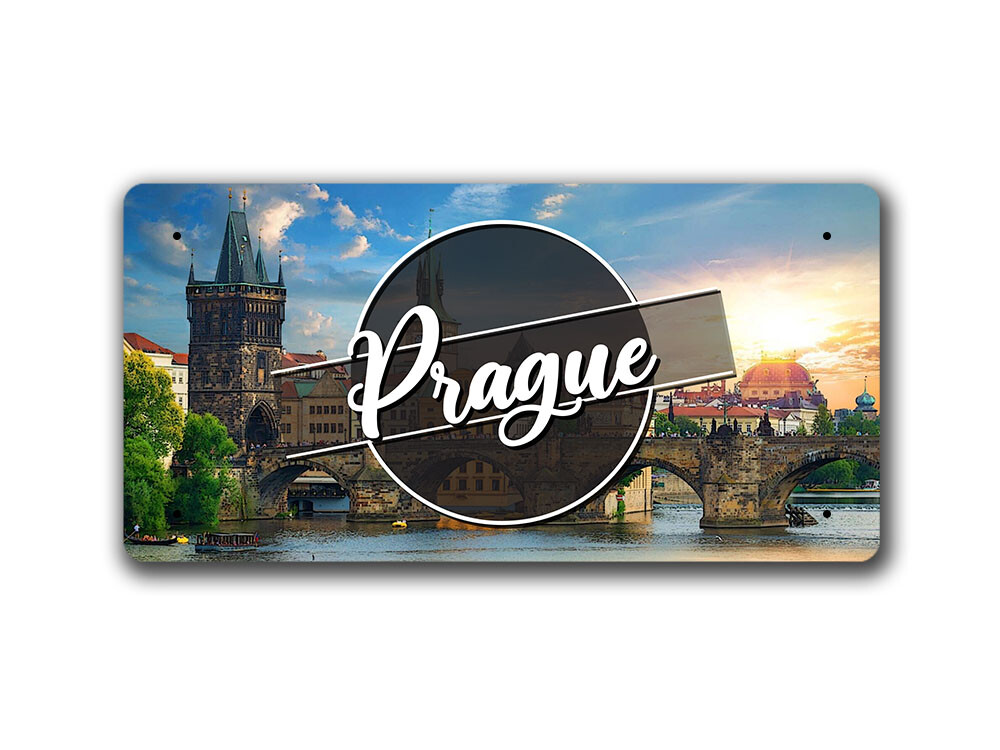 Prague Landscape - Czech Republic - Metal Sign