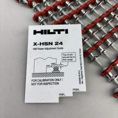 HILTI X-HSN 24 High Shear Nail DX9 Powder Actuated Metal Deck Fasteners 100 Pcs