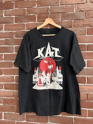 Rare Vintage 90s Kat Polish Black Metal Band Tshirt Grail L Roman  Kostrzewski