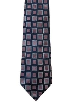 Men's Tie Pink Blue Neck Tie Essential Neckwear Geometric Pattern Blue Pink