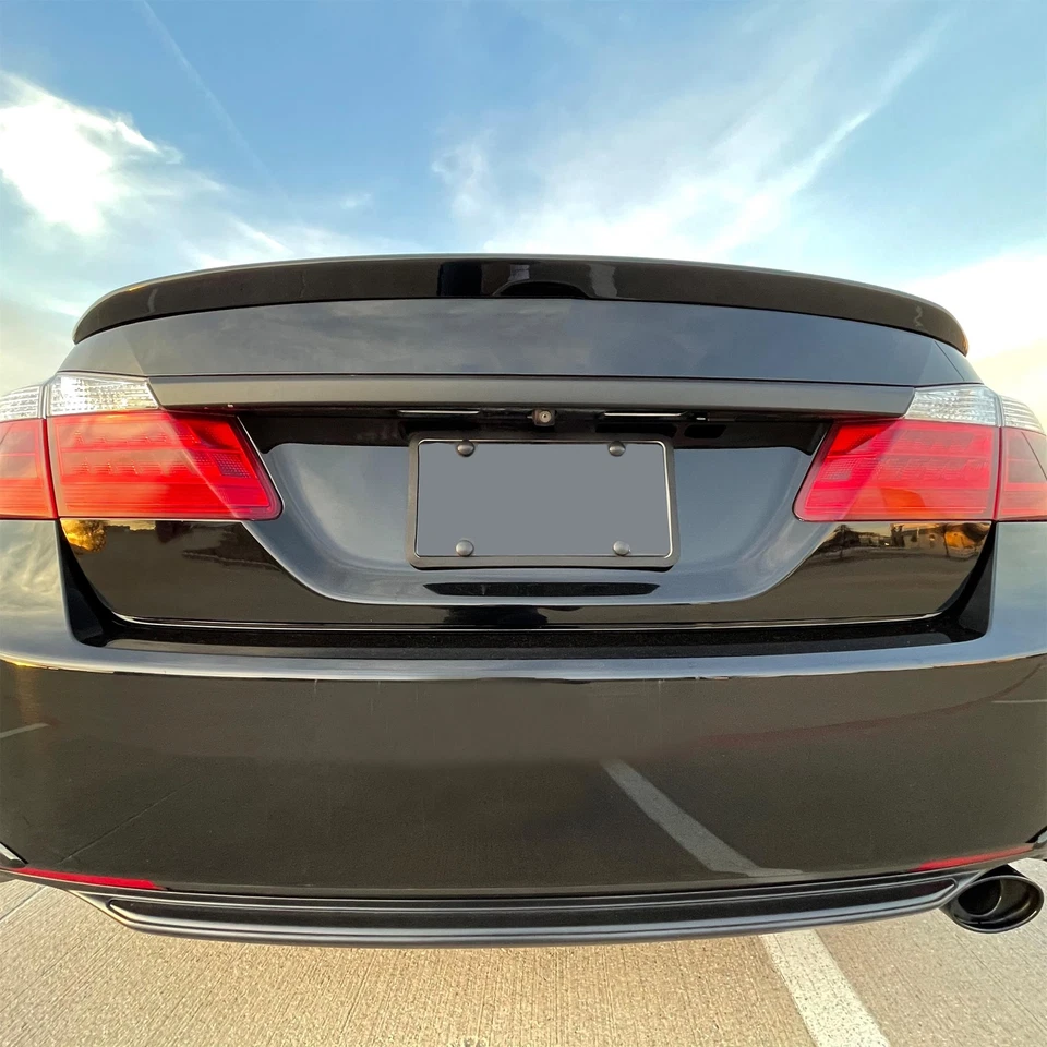 For Honda Accord Sedan 4 Door 2013-2017 Glossy Black Rear Trunk Lid Spoiler Wing Foto 2 de 4