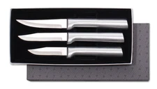 Rada Paring Knife 3pc gift box set sharp S01 USA made kitchen cutlery, silver
