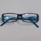 Authentic Gucci square eyeglasses frame GG3092 Tokko patern Blue petrolium New
