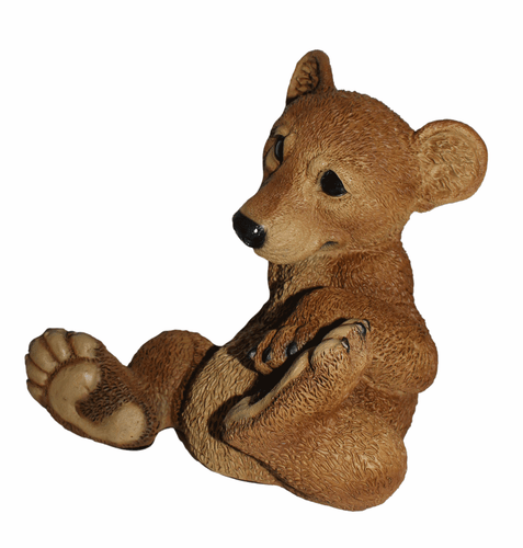 Figura Decorativa Animal Niño Osos 2er Kit Colección Castagna De Resin H 21-22cm - Imagen 4 de 6
