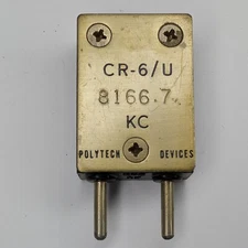 Polytech CR-6/U 8166.7 KC KHz FT-243 Ham Radio Crystal Military Amateur 6Q