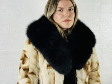 Fur Collar, fox fur collar, real fur scarf, fur warm neck