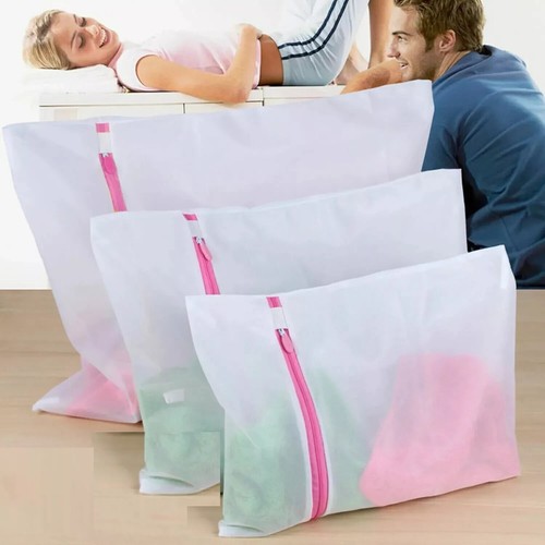 3 x Reißverschluss Wäsche Waschen Netz Wäsche BH Sox Unterwäsche Maschinenwaschbeutel - Bild 8 von 10