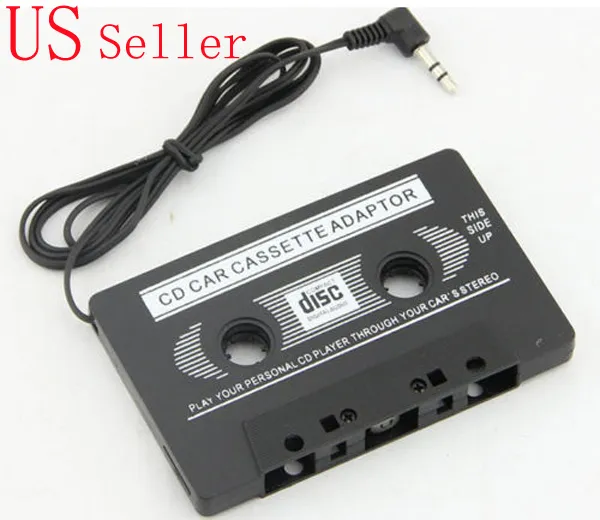 Car Audio Cassette Adaptor Stereo Tape Converter For MP3 CD MD DVD IPOD  IPHONE