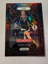 2024 WNBA Monopoly Prizm - Alysha Clark #7 Red Icons Parallel