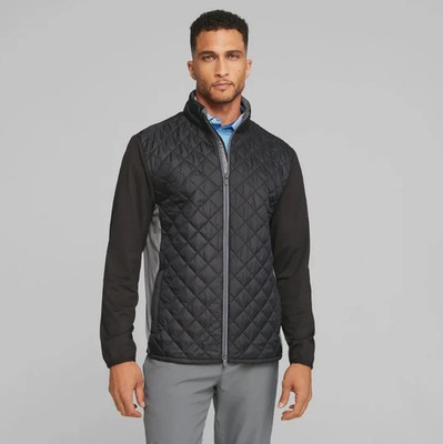 Puma Frost Quilted Primaloft Men's Golf Jacket $240 Black NEW L