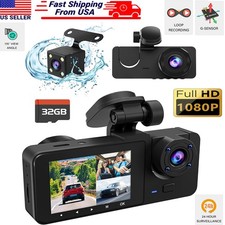 4K HD Dash Cam DVR Dual Dash Camera Super NIght Vision WIFI With 32GB SD Card