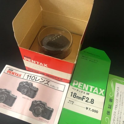 【良品】PENTAX 110用レンズ 70mm&24mm&18mm 3本セット 📸 PENTAX Auto110 レンズ3本付きセット❗️ 110フィルム対応・超小型