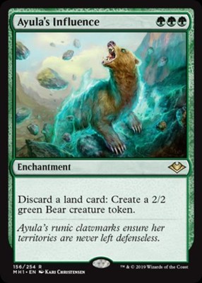 Ayula's Influence -Foil Light Play MTG Modern Horizons