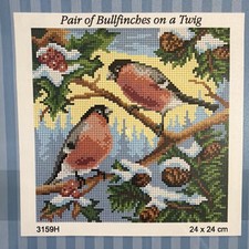 Orchidea Printed needlepoint tapestry Gobelin Canvas Only 24x24 Cm