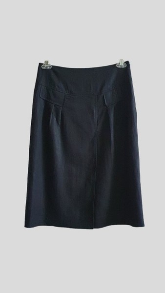 Women Gerry Weber Skirt Black Linen 38 / M / 46