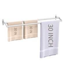 Double Towel Bar for Bathroom Wall 30 Inch, Double Towel Racks for Bathroom W...