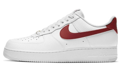 Nike-Air Force 1 Low White Team Red Men's Size 12 CZ0326-100