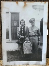 WWII U.S. Army Soldier's Final Photo with Family 3.5" x 2.5" Special Photo