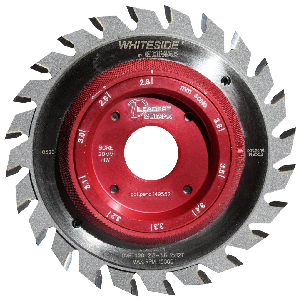 Whiteside 95620314 Adjustable Scoring Set 120mmDIA, 2x12T, max 22mmB