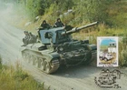 Military Defensive Forces Finnish Tank in The Forest Finland FDC Maxi Card 1993