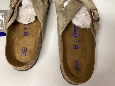 NWT Birkenstock Lugano Soft Footbed Suede Leather Taupe  display picture 2