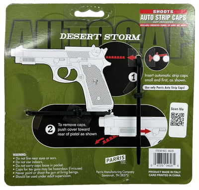 TOY Desert Storm AUTOCAP Baretta M9 Semi-Auto Strip Cap Gun Made