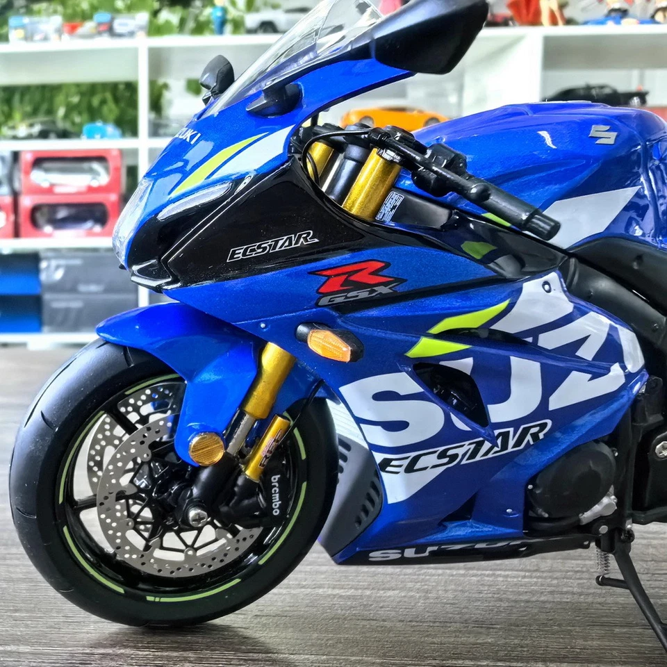 LCD 1/12 Scale Suzuki GSX-R 1000R Blue Motorcycle Diecast Model Toy Gift NIB - Image 3 of 4
