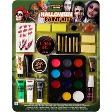 25 PCS Halloween Family Makeup Kit, 12 Color Special Effect Face Body Paint, Cos