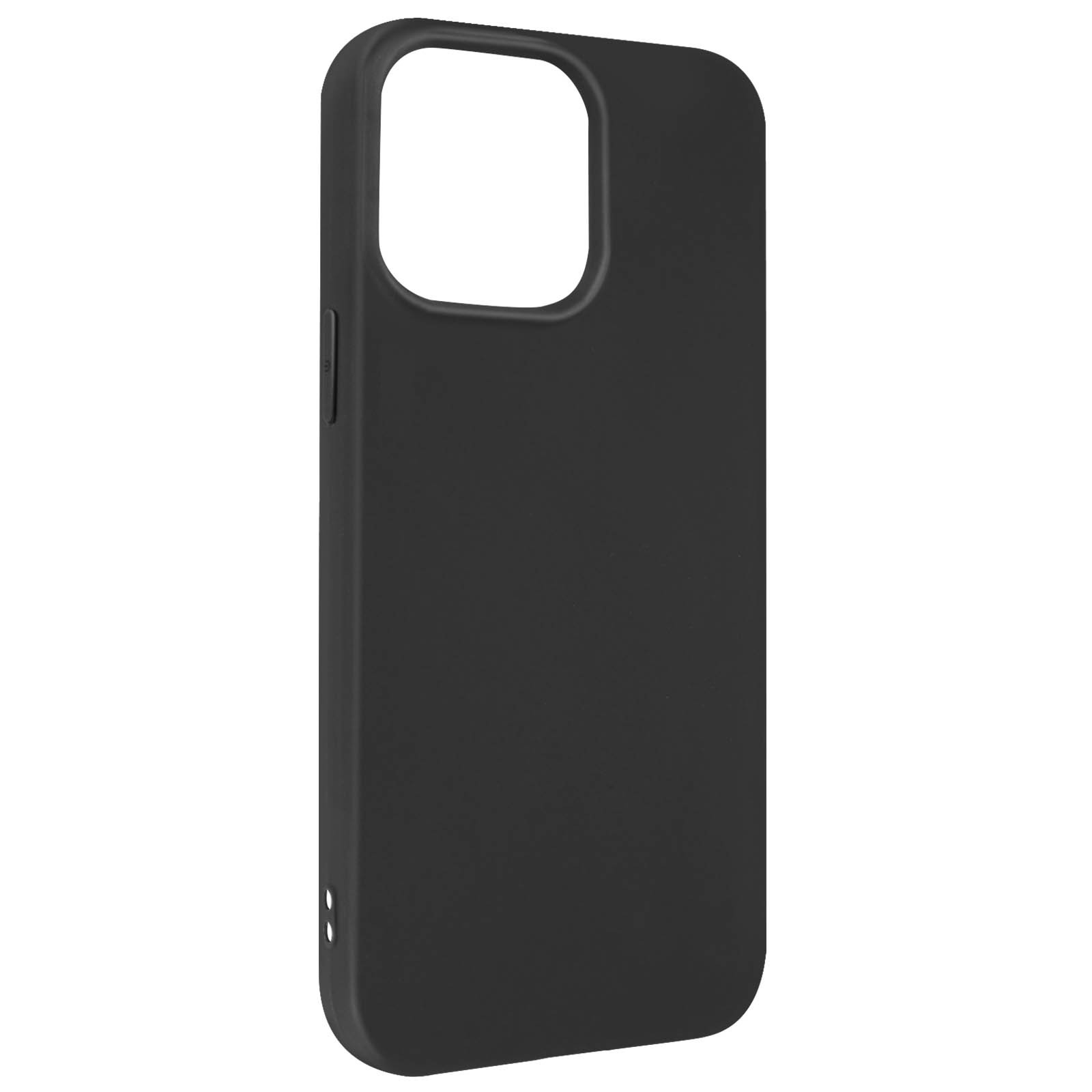 Coque silicone iPhone 14 Plus noire mate protection antichoc