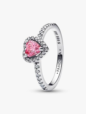 Pandora Elevated Pink Heart Ring