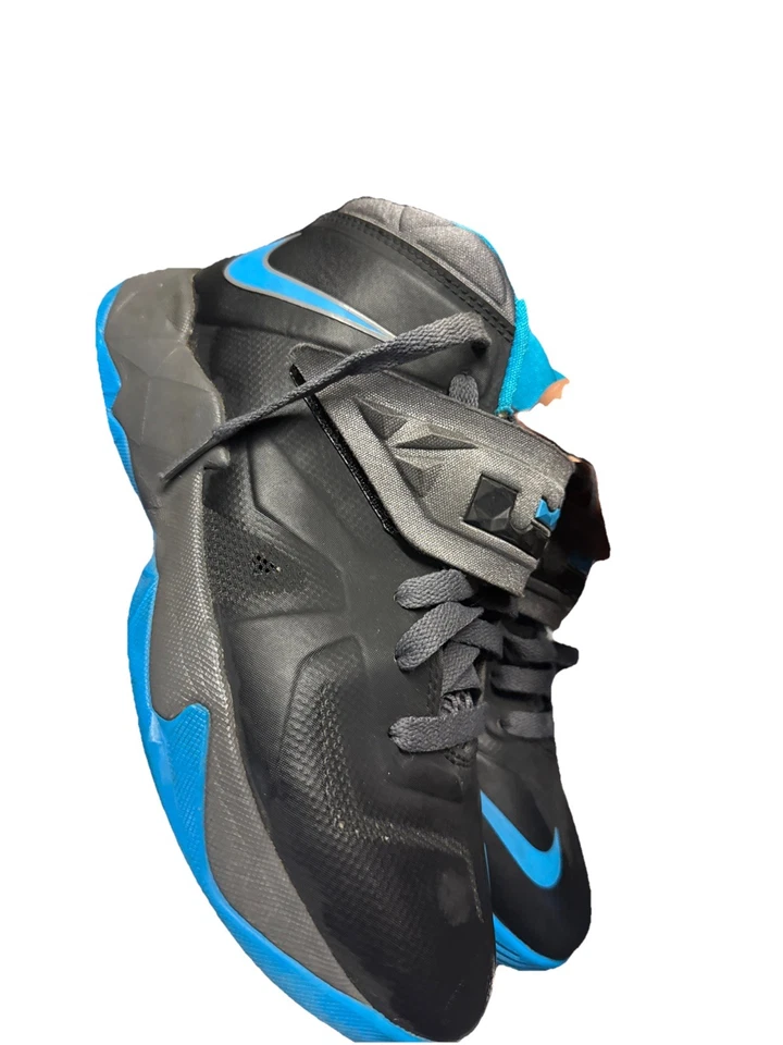 Zapatos de baloncesto jóvenes Nike Lebron 5.5 Y Elite Hero 599818-040 gris azul bonitos Foto 3 de 4