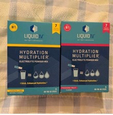 Liquid IV Hydration Multiplier Lemon, Passion Electrolyte Powder 30 sachets 