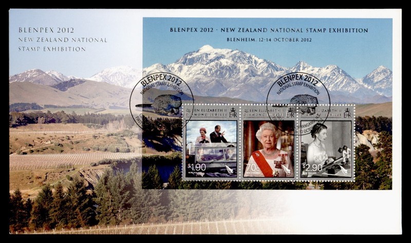 DR WHO 2012 NEW ZEALAND FDC STAMP EXPO QEII S/S R80003