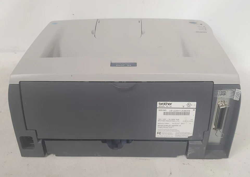 Brother HL-20 Monochrome Laser Printer LOW Page Count: 1184 - Image 4 of 4