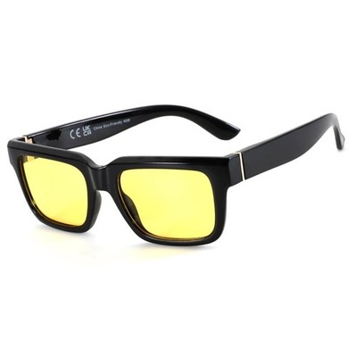 Rectangle Sunglasses for Men Women Polarized UV400 Protection Classic Trendy