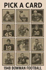 1948 BOWMAN FOOTBALL CARDS : PICK A CARD