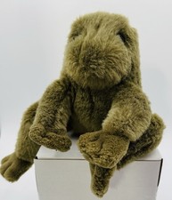 Vintage 1985 9 Gund Frog Plush Rattle Makes Croaking Sound When Shook