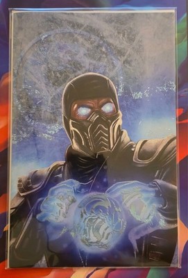 SUBZERO FROZEN MORTAL KOMBAT SECRET EMBOSSED FOIL EXCL DARIO ARTE W/ #COA LTD 25