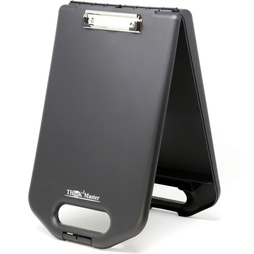 Black Plastic Storage Clipboard with Handle and Real Hinges. Storage Area Hol...