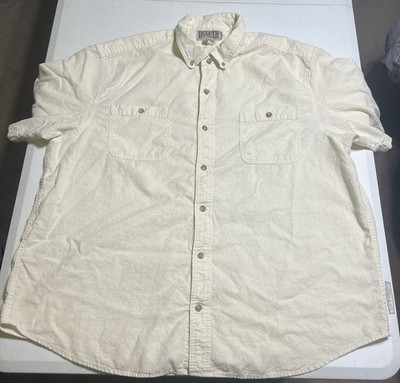 Men s Duluth Trading Company 2XL Relaxed Fit Hemp Organic Cotton Gusseted Shirt