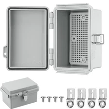 Outdoor Electrical Junction Box IP67 Plastic Project Box Enclosure Hinged Cover