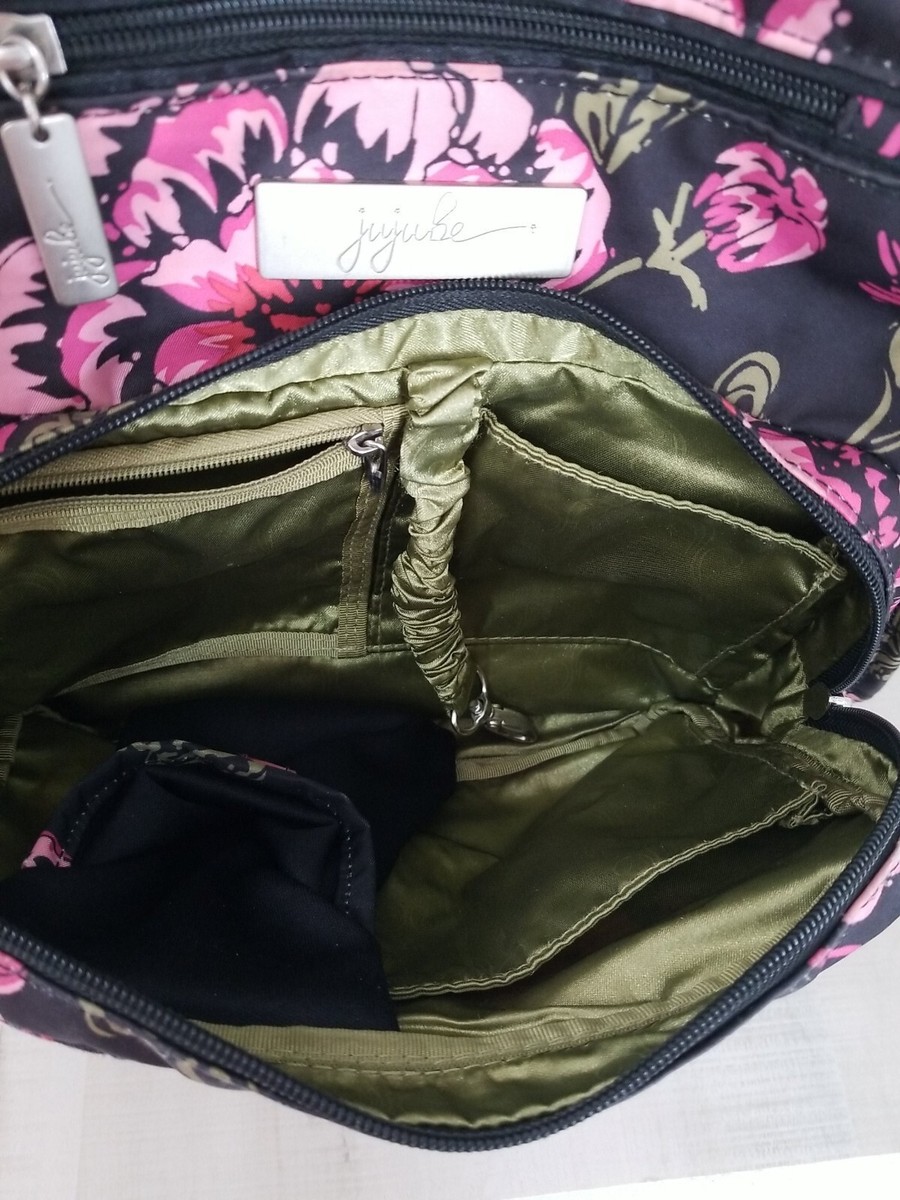 Jujube Rare Floral Print Pink Multi BFF DiaperBag Backpack Black and Bloom JuJuBe B.F.F Floral Multi-Functional Convertible Diaper  main image 4