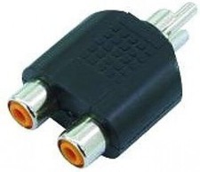 OMNITRONIC Adapter 2xCinch(F)/Cinch(M) 10x