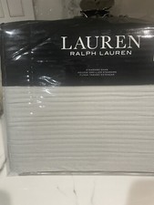 Ralph Lauren Spencer Matelass King Coverlet Two Standard Shams Sage Green.