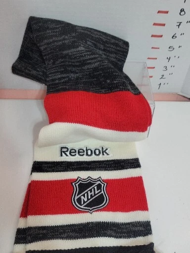 Bufanda tejida jacquard Chicago Blackhawks Center Ice Collection-s404z Foto 4 de 4