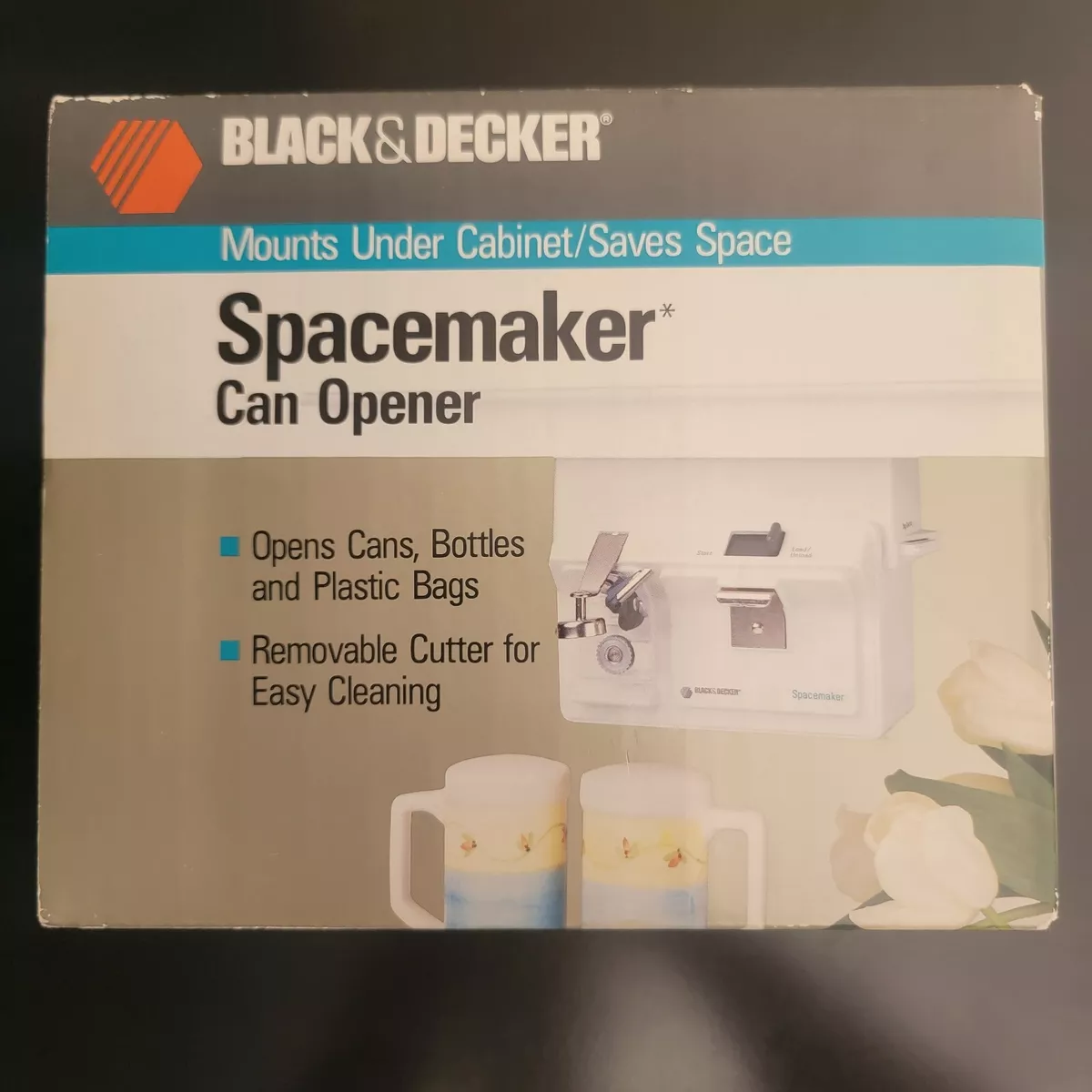 BLACK+DECKER EC60G Under-Cabinet Can Opener - White NEW IN BOX 50875502727