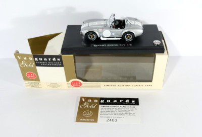 Vanguards Gold 1/43 VG003012S Shelby Cobra 427 S/C silber Diecast Modellauto K2