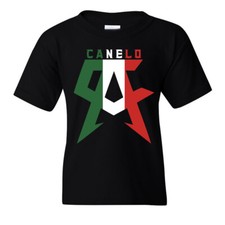 🔥 Canelo YOUTH T-shirt Alvarez Boxing Champion Mexico flag Inspired Kids Boys