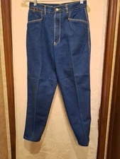 A8-Gitano Jeans Women's 10 Short Blue Denim Zip Pocket High Rise Stretch Vintage